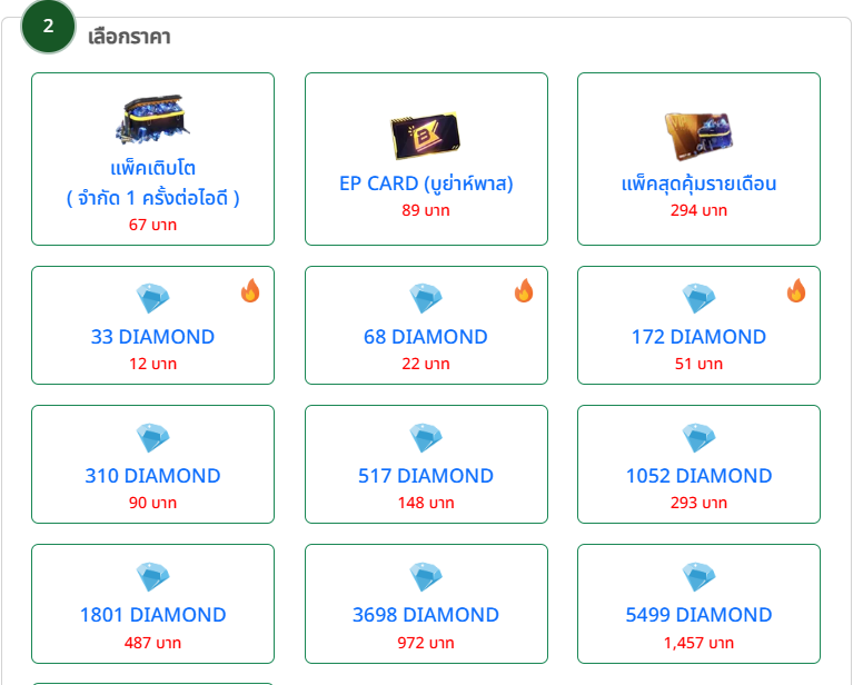 เติมเกมฟีฟาย uid ราคาถูก